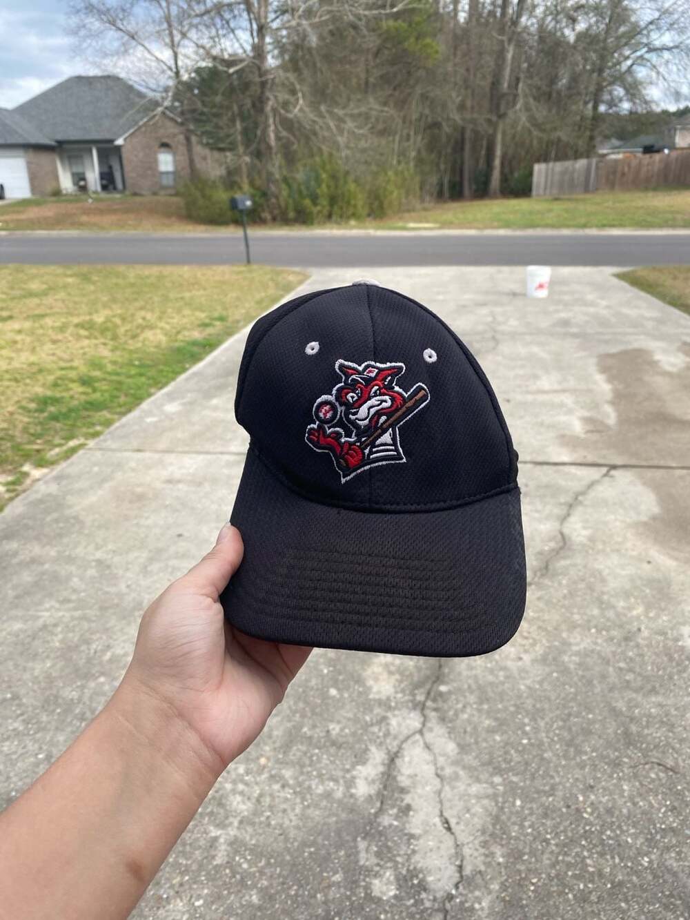 Florence RedWolves Coastal Plain League New Era Black Performance Mesh Baseball